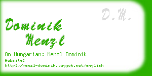 dominik menzl business card